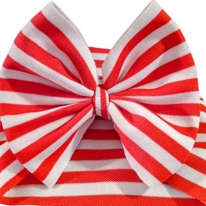 Valentine Stripes Headwrap Bow